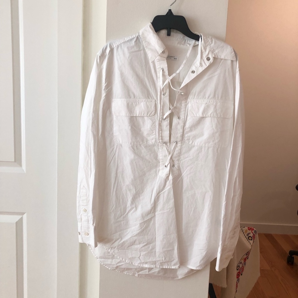 Equipment white shirt with front design